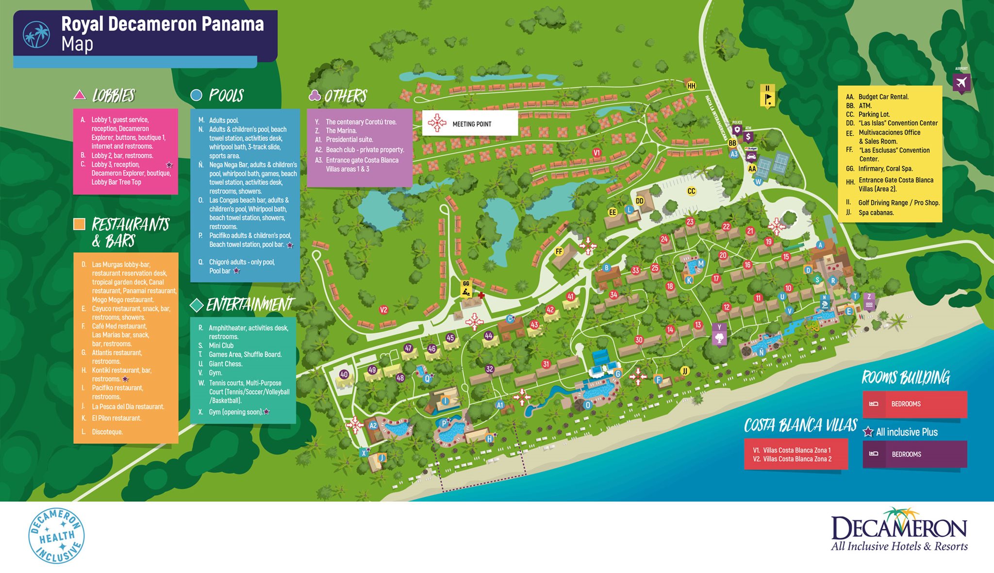 Royal Decameron Panama Map Royal Decameron Panama   Playa Blanca | Transat