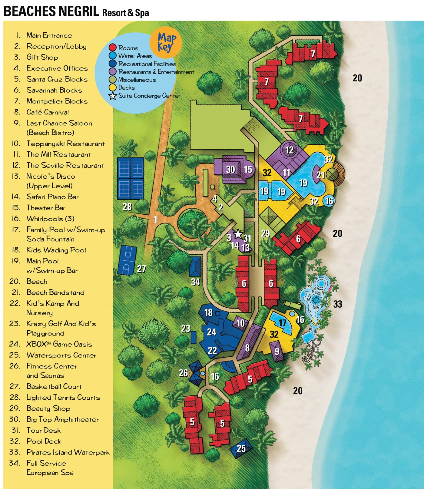 Map Of Hotels On 7 Mile Beach Negril Jamaica | The best ...