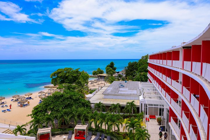 Aerial view, Grand Decameron Cornwall Beach, A Trademark All-Inclusive Resort, Montego Bay