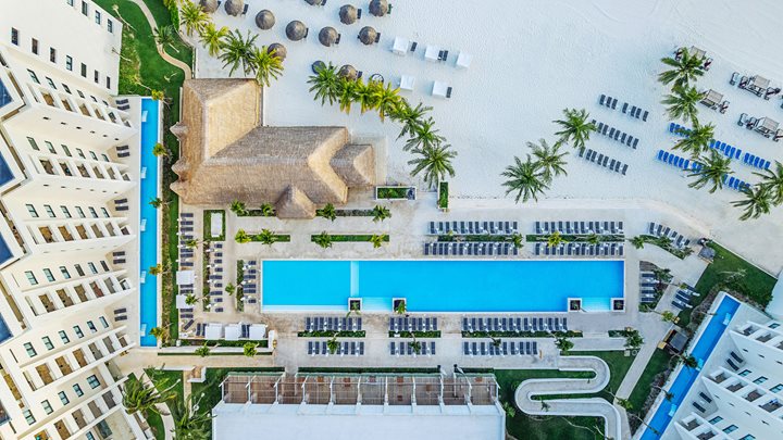 Aerial, Meliá Casa Maya, Cancun