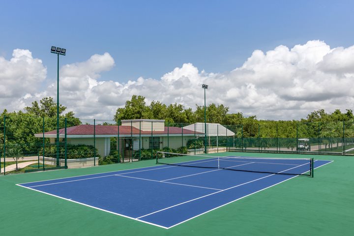 Tennis court, Moon Palace Nizuc, Riviera Maya