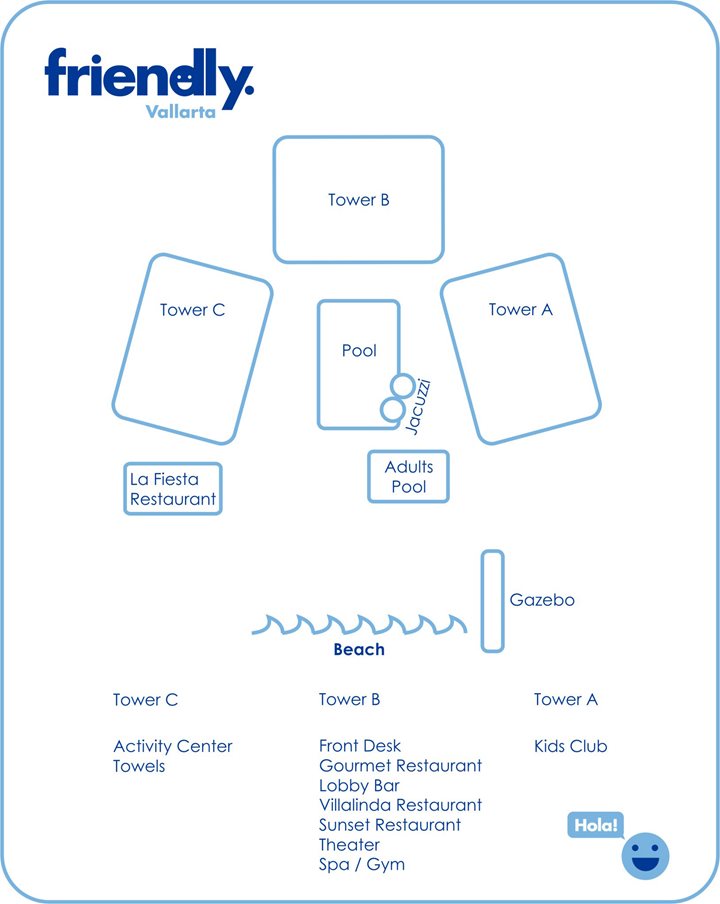 Friendly Fun Vallarta - Hotel plan