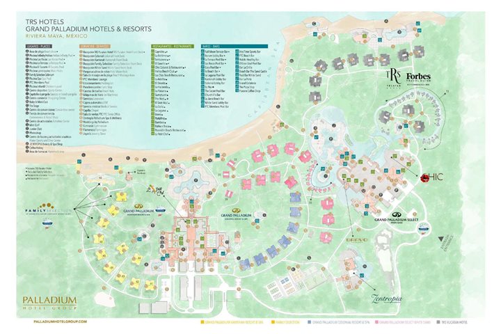 Grand Palladium Kantenah Resort & Spa - Plan de l'hôtel