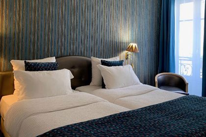 Double Twin Room, Hotel Central Saint Germain, Paris