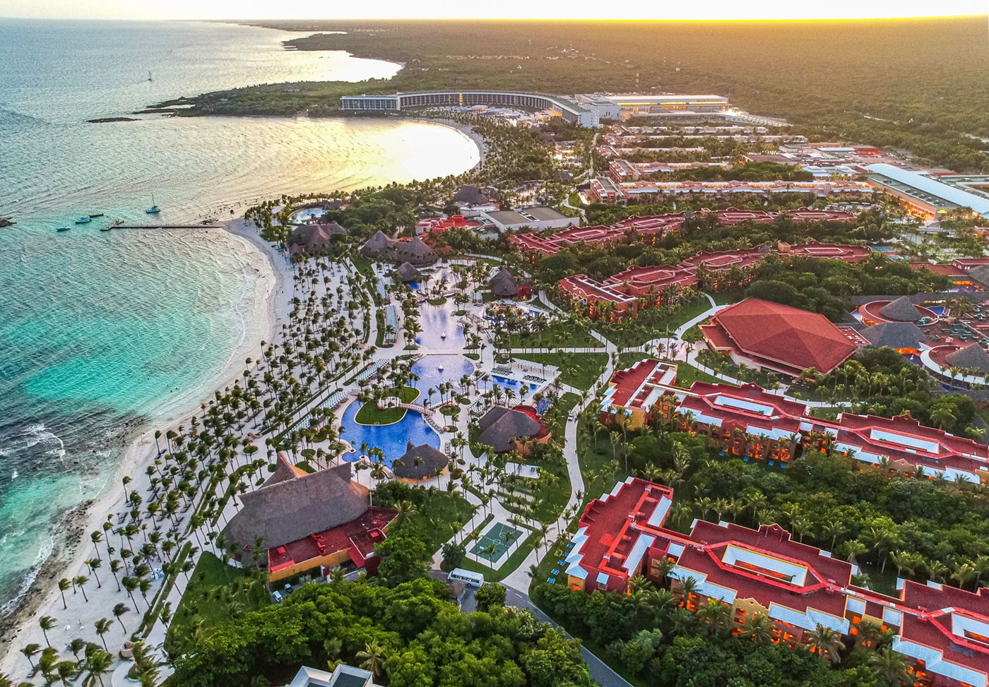 Aerial view of Barcelo Maya Grand Resort including Barcelo Maya Tropical, Barcelo Maya Tropical, Riviera Maya