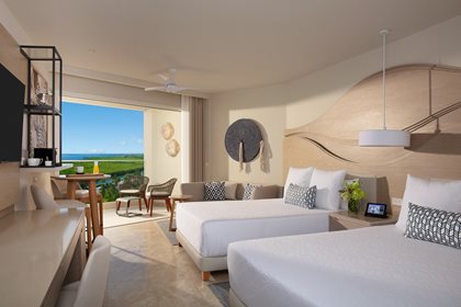 Suite Junior Allure vue lagune lits doubles, Breathless Cancun Soul Resort and Spa
