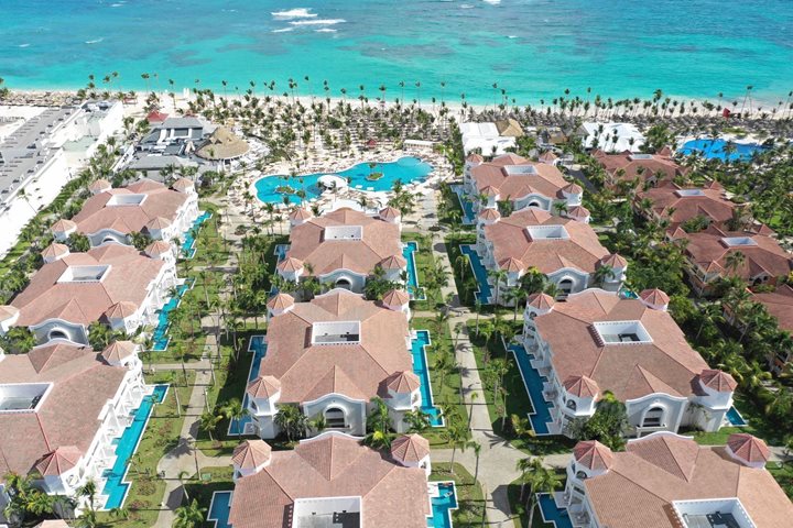 Vue aérienne de l'hôtel, Bahia Principe Luxury Ambar, Punta Cana