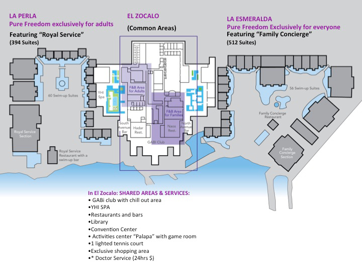 Paradisus La Perla Adults Only Riviera Maya - Plan de l'hôtel
