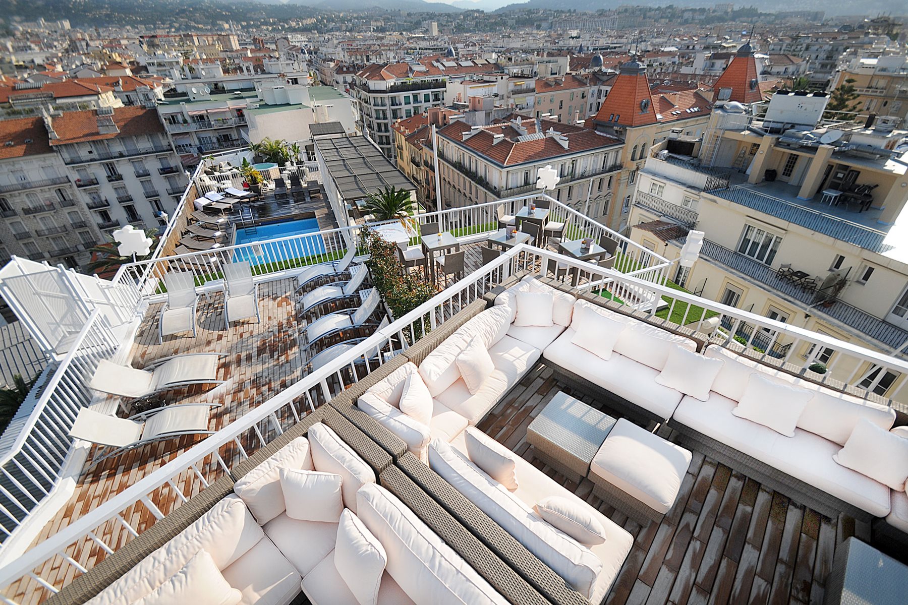 Rooftop Terrace, Splendid Hôtel & Spa, Nice
