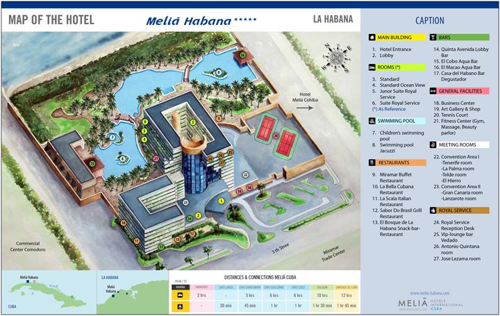 Meliá Habana - Hotel plan