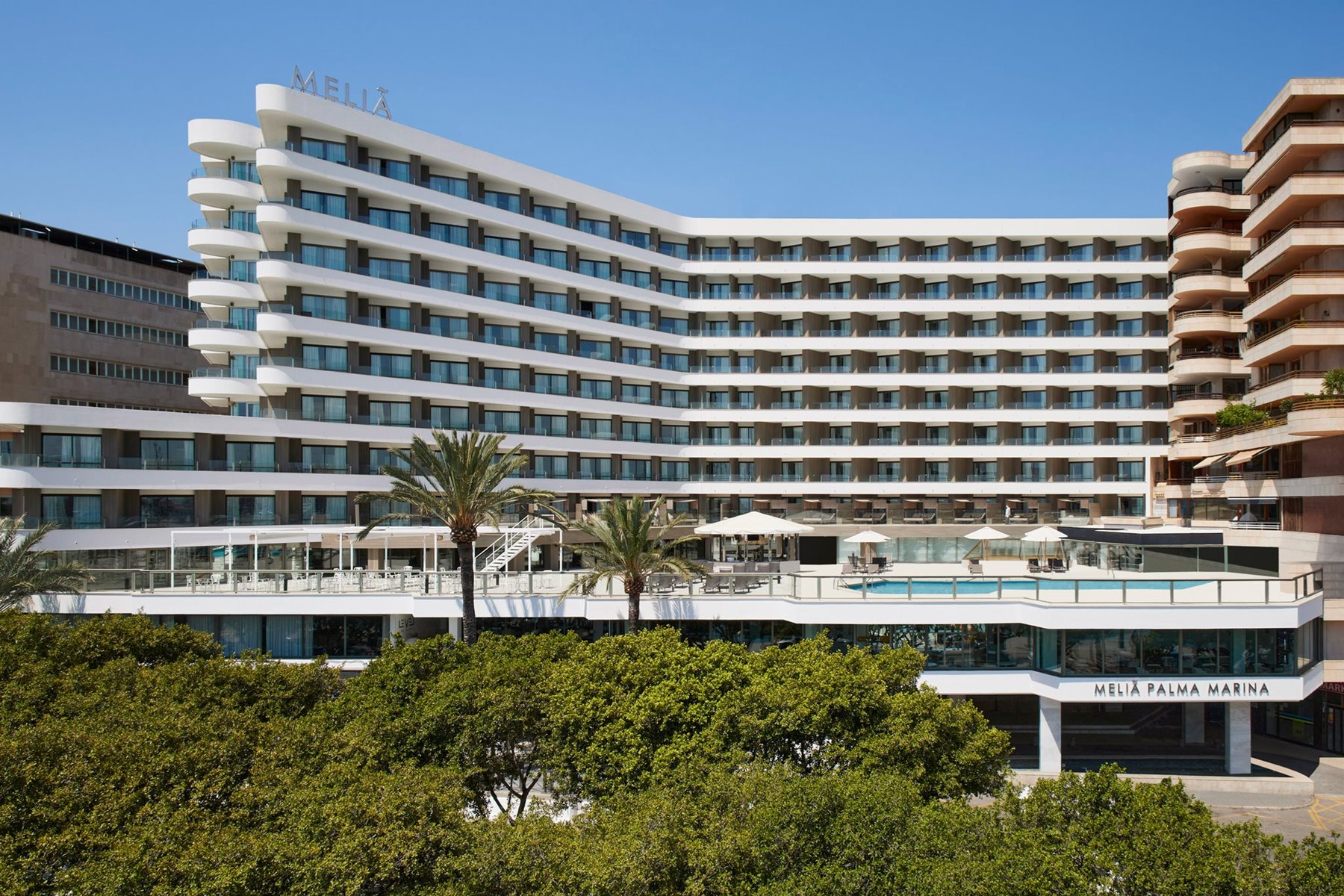 Vue aérienne, Meliá Palma Marina, Majorque