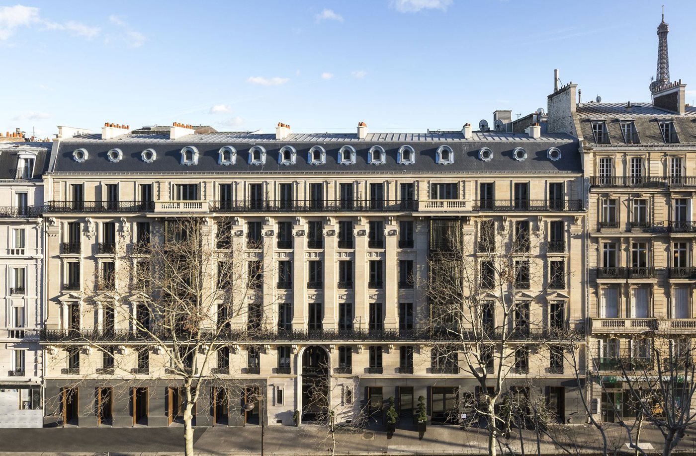 Façade de l'hôtel, La Clef Tour Eiffel Paris