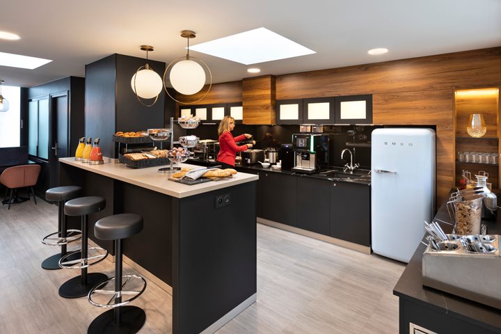 Salle à petit-déjeuner, Citadines Trocadéro Paris