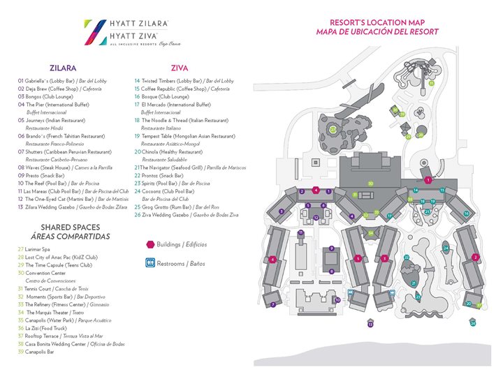 Hyatt Ziva Cap Cana - Hotel plan
