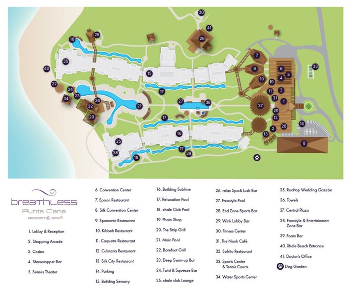 Breathless Punta Cana Resort and Spa - Hotel plan