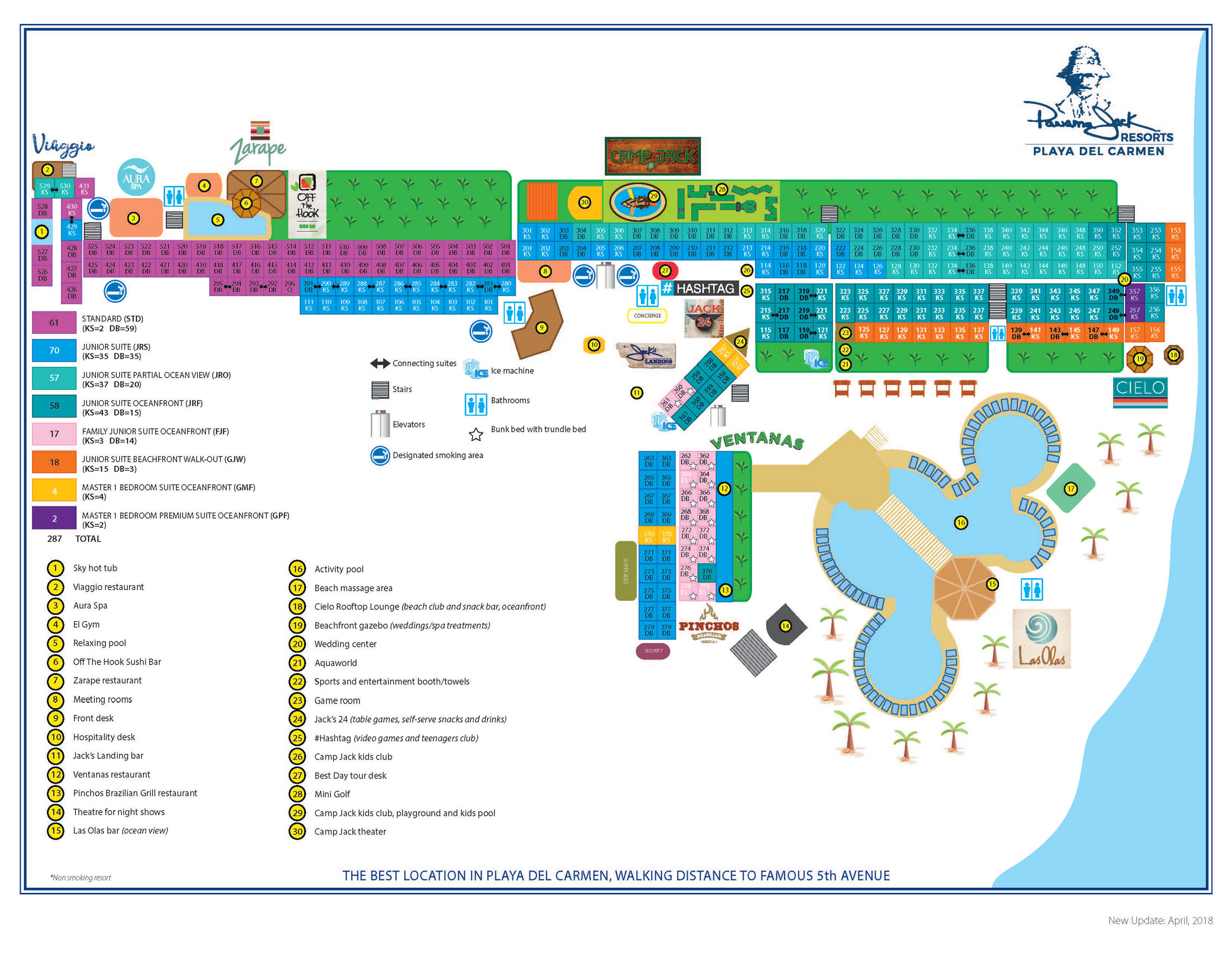 Playa Del Carmen Resort Map