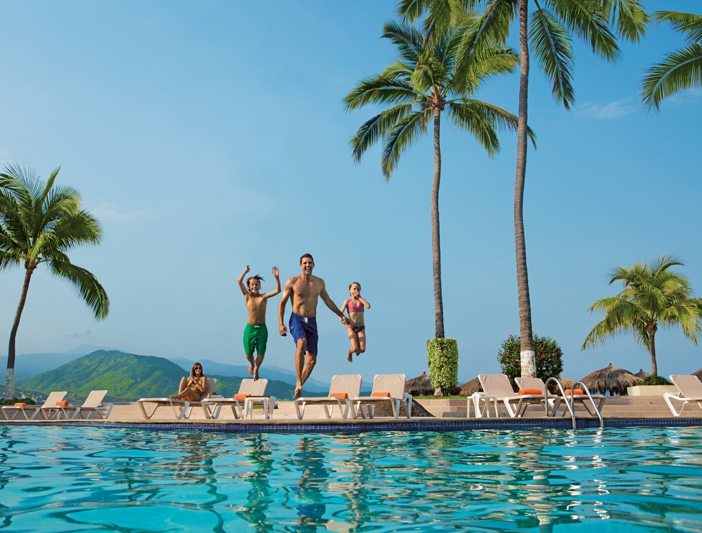 Family at the pool, Sunscape Puerto Vallarta Resort & Spa