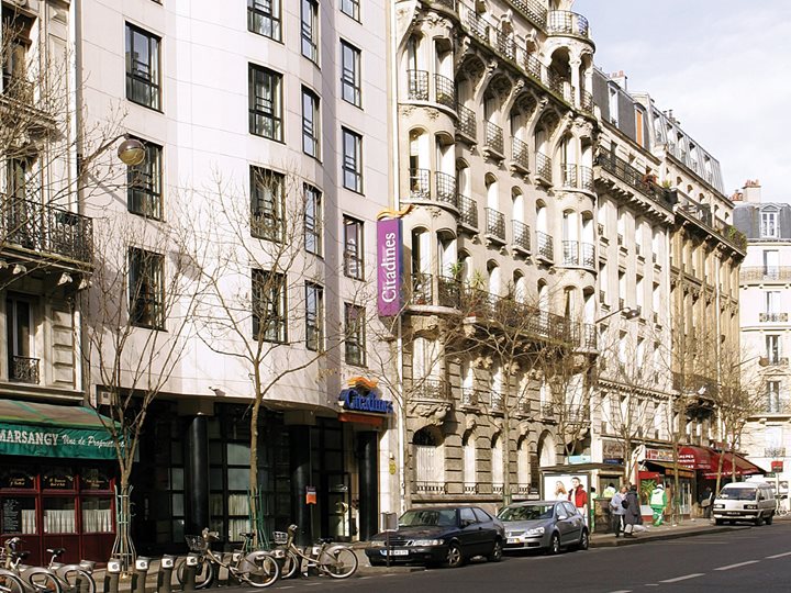 Façade de l'hôtel, Citadines République Paris