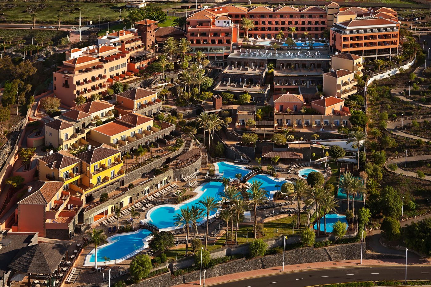 Vue aérienne, Meliá Jardines del Teide, Tenerife