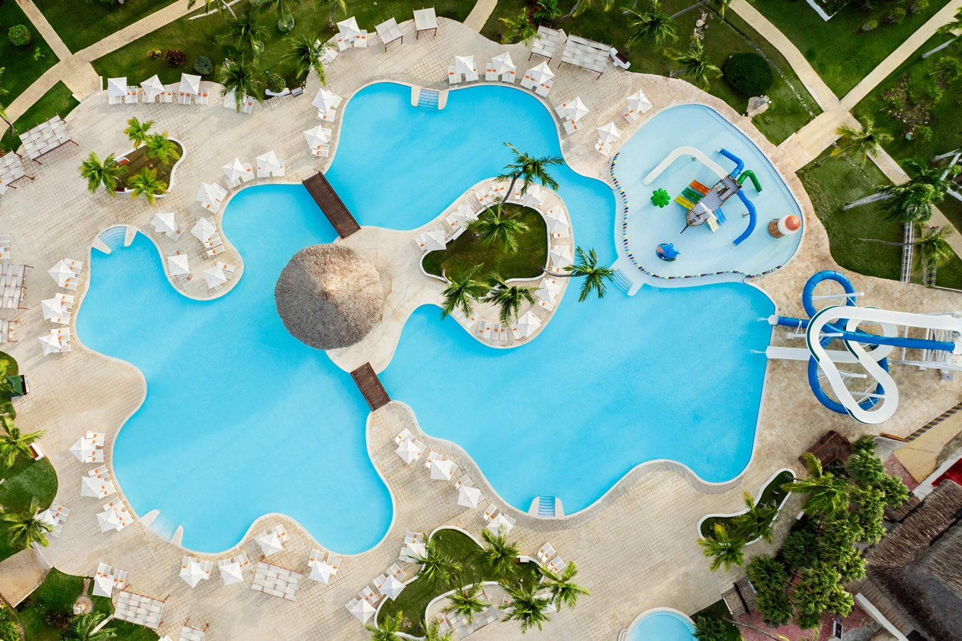 Aerial view of the pool and water park, Sunscape Dominicus La Romana