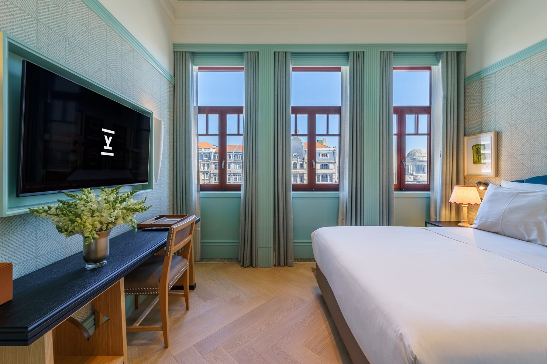 Double / Twin room with view, The Editory Boulevard Aliados