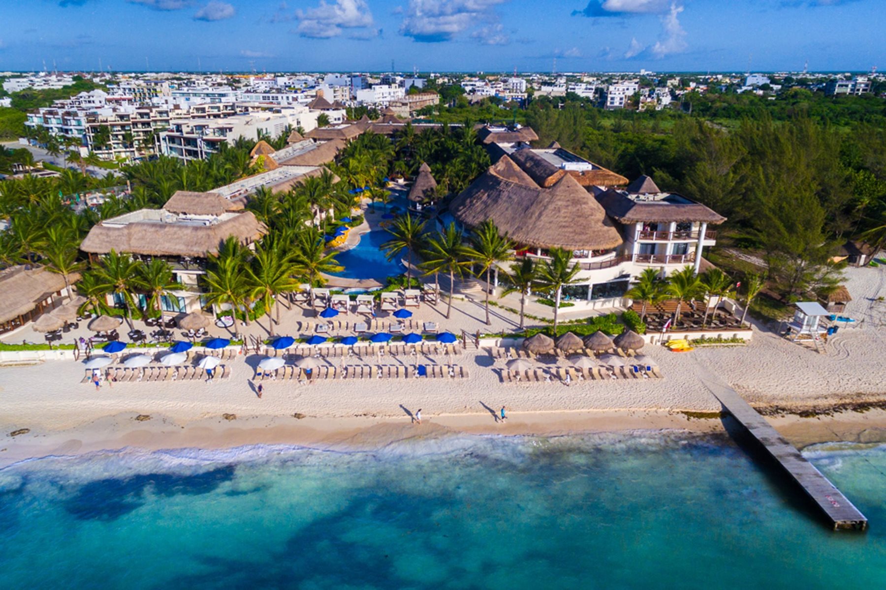 Aerial view, The Reef Coco Beach, Riviera Maya