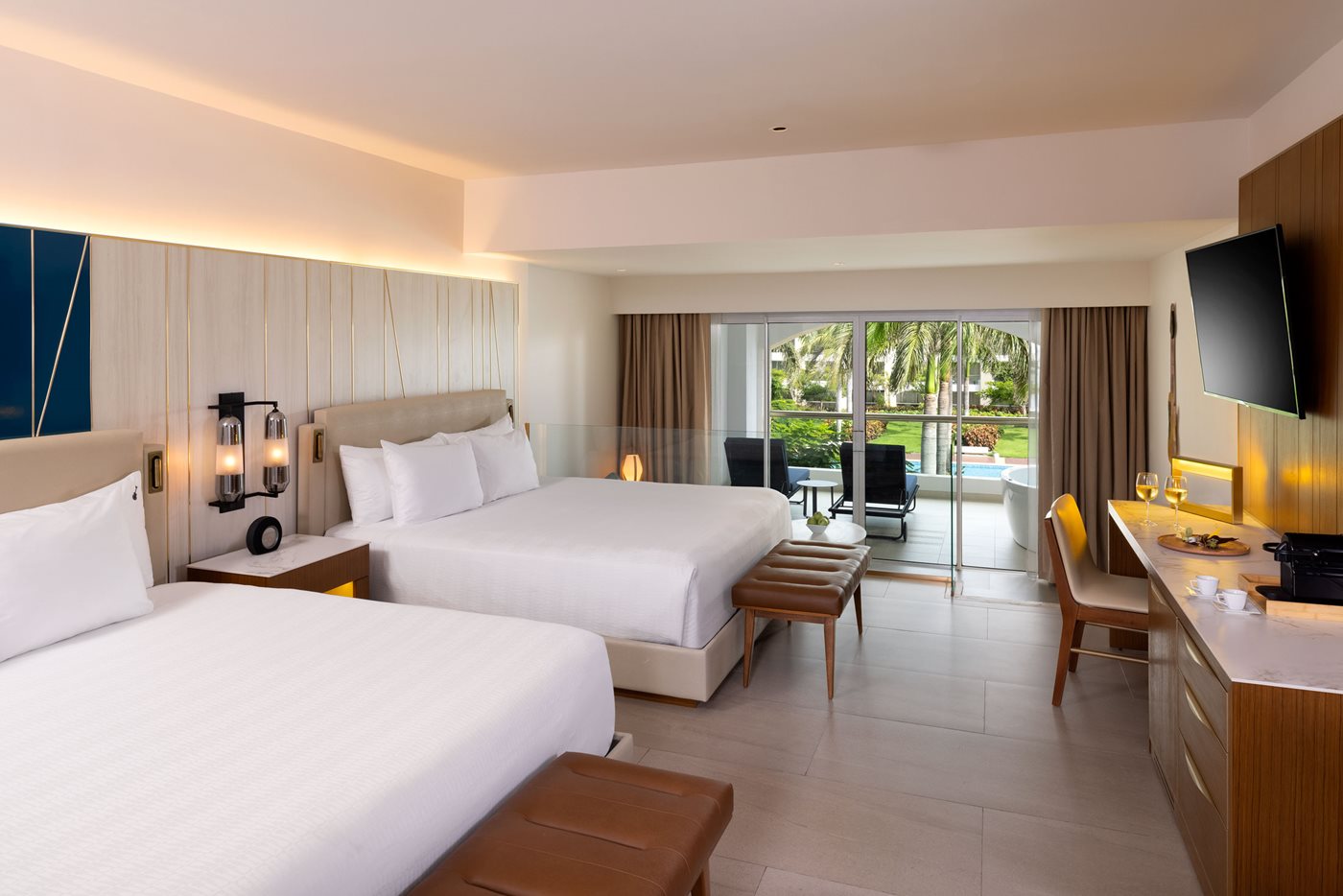 Suite Junior Islander 2 très grands lits et sofa, Hard Rock Hotel & Casino Punta Cana