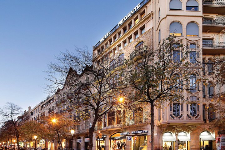 Façade de l'hôtel, HCC Regente, Barcelone