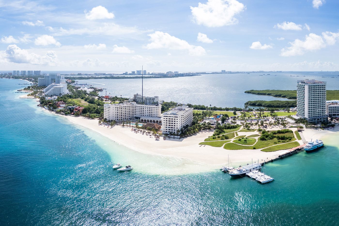 Vue aérienne, Meliá Casa Maya, Cancun