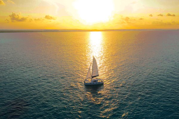 Luxury sunset sailing