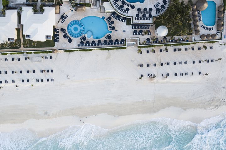 Vue aérienne, Occidental Tucancun, Cancun