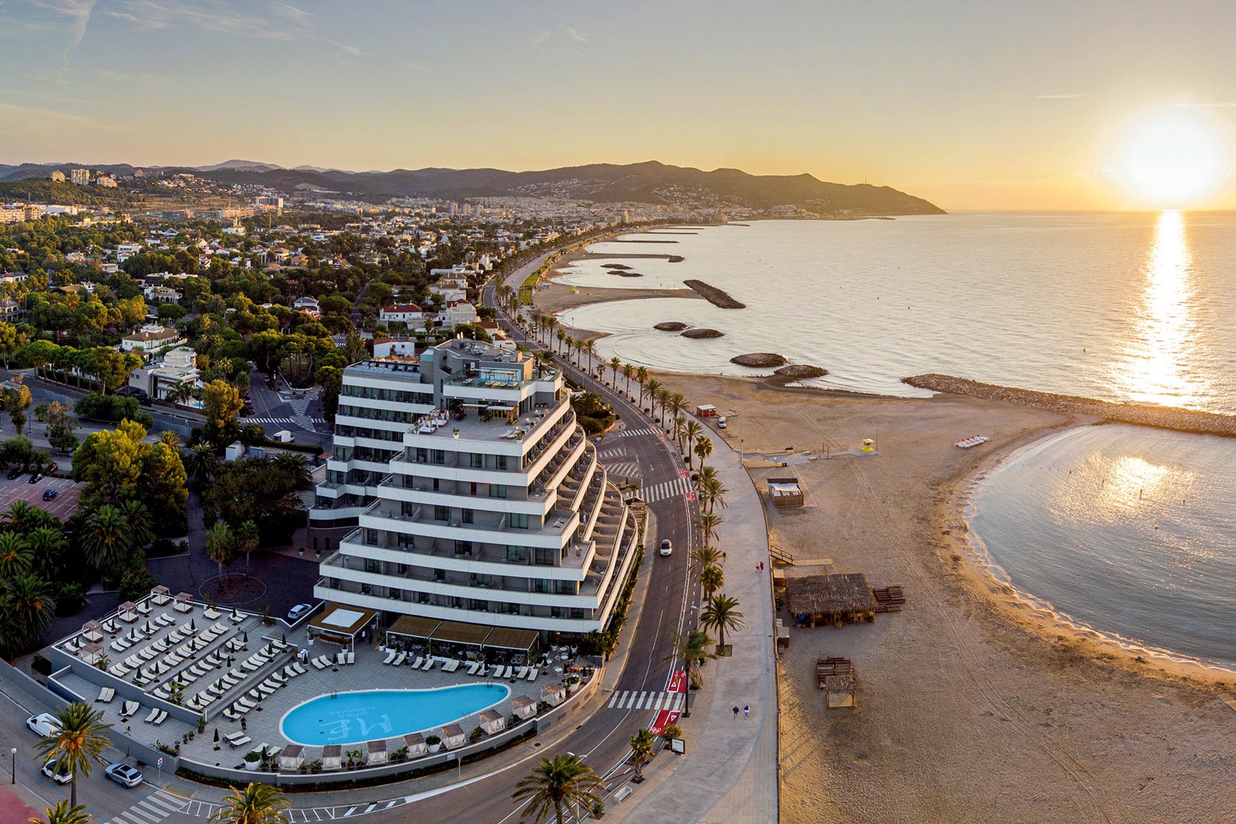 Vue aérienne, ME Sitges Terramar