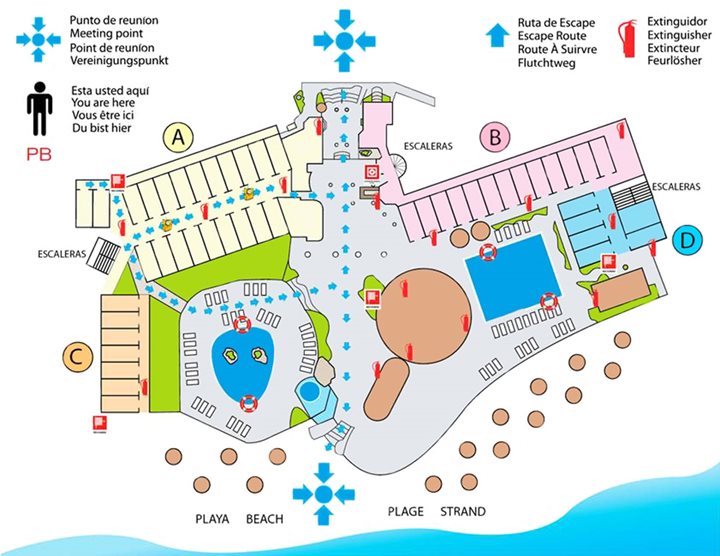 Las Palmas by the Sea - Hotel plan