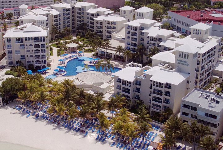 Vue aérienne, Occidental Costa Cancun
