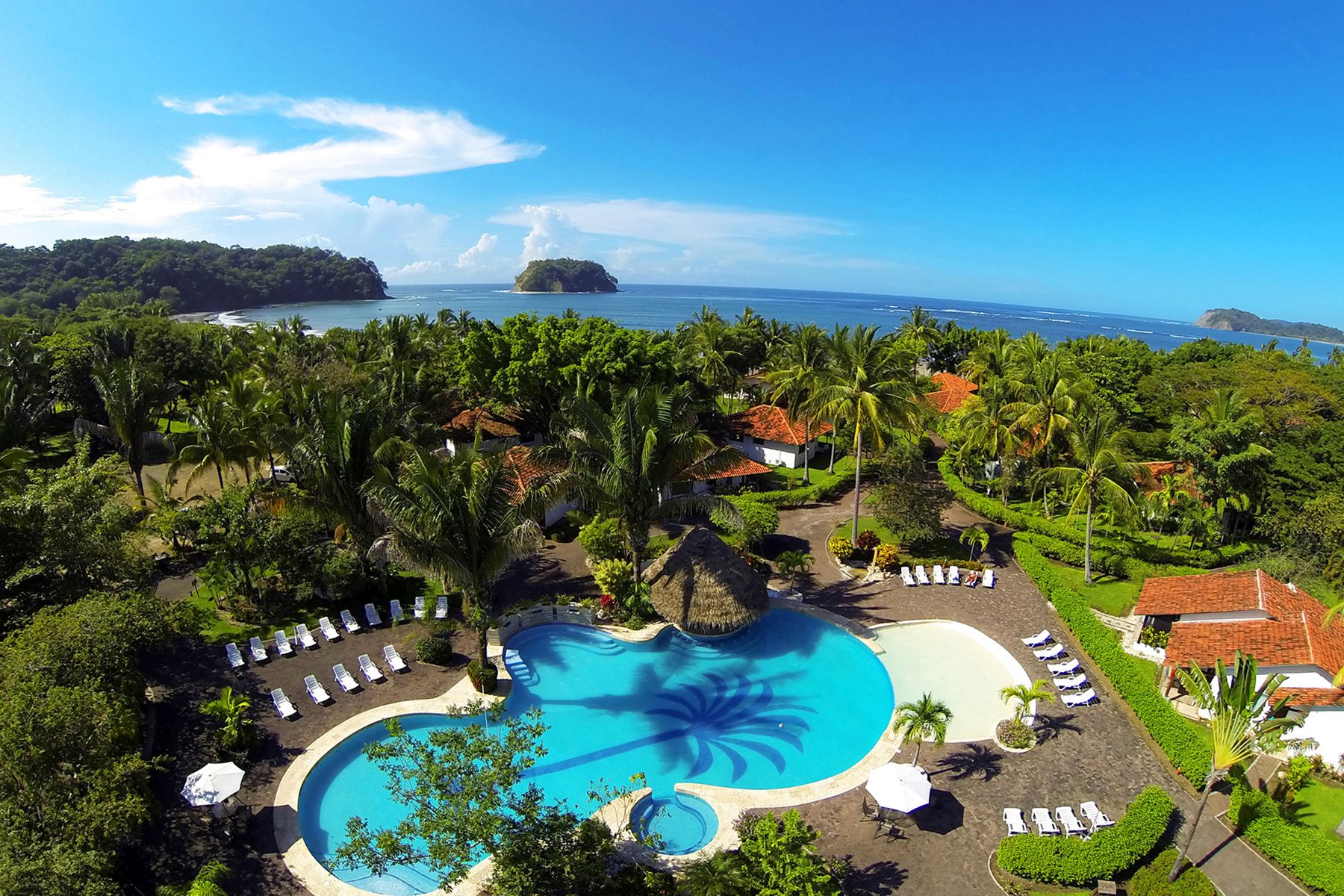 Aerial, Hotel Villas Playa Samara, Liberia