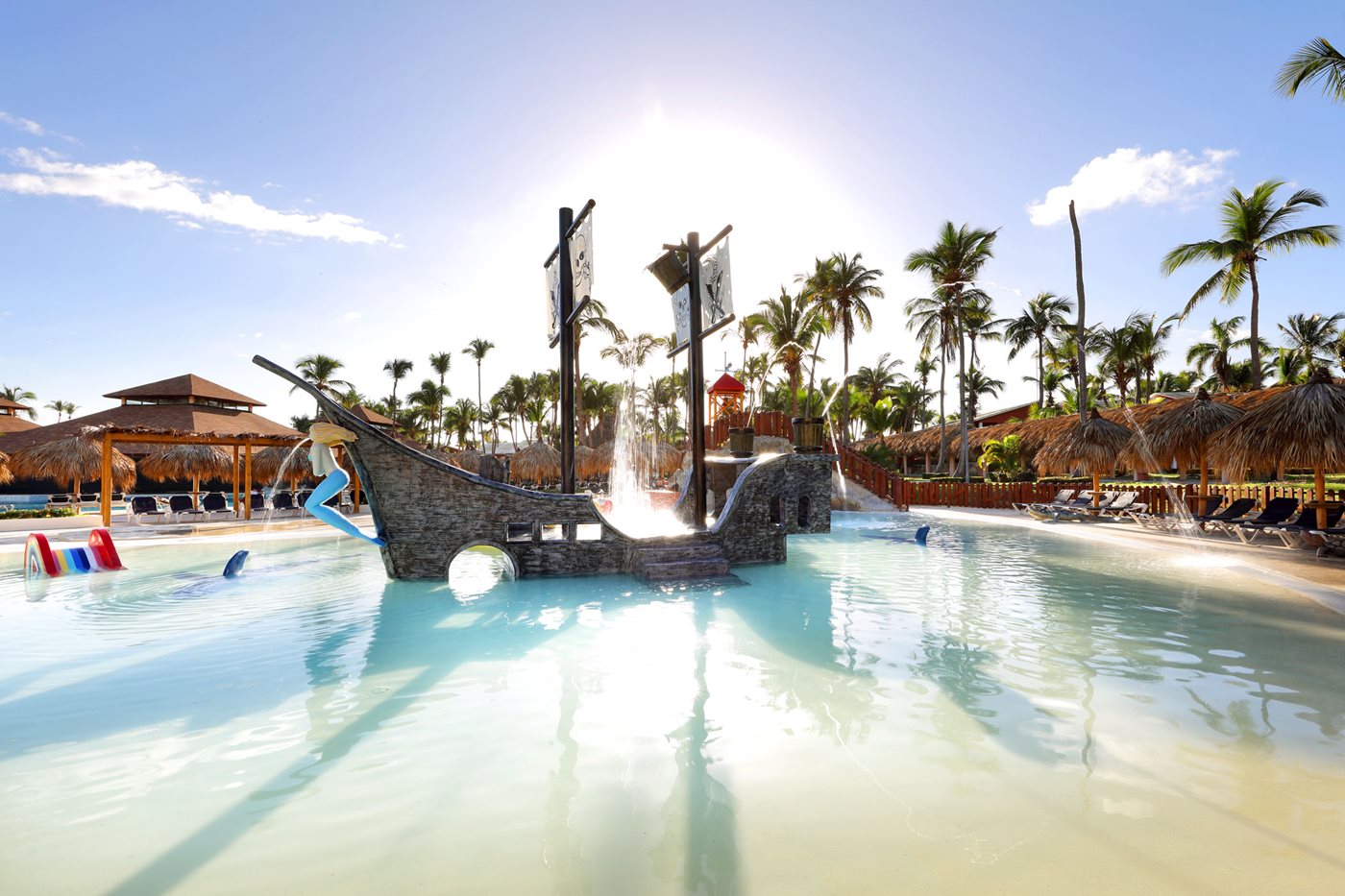 Pirate ship and kids pool at Grand Palladium Punta Cana, Grand Palladium Palace Resort, Punta Cana