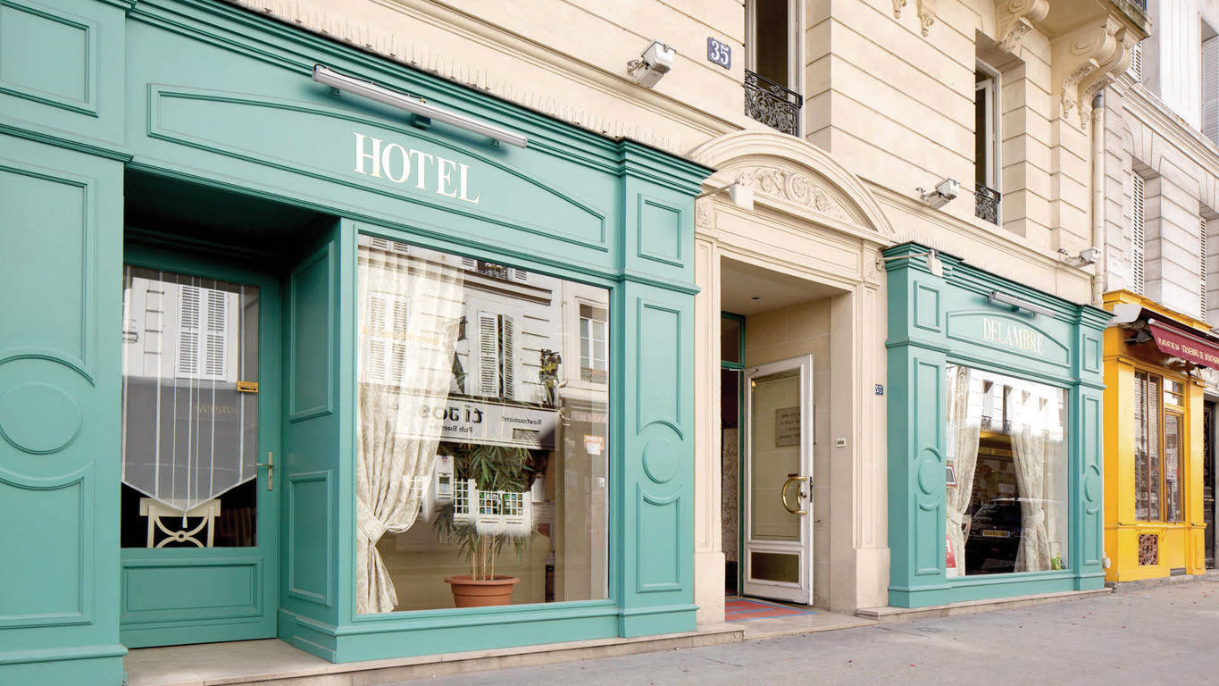 Hotel Facade, Hotel Delambre, Paris