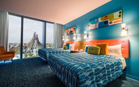 Volcano Bay View Standard Room, Universal's Cabana Bay Beach Resort