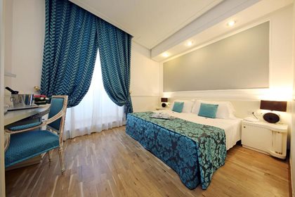 Chambre double pour 1 personne, Hotel Traiano