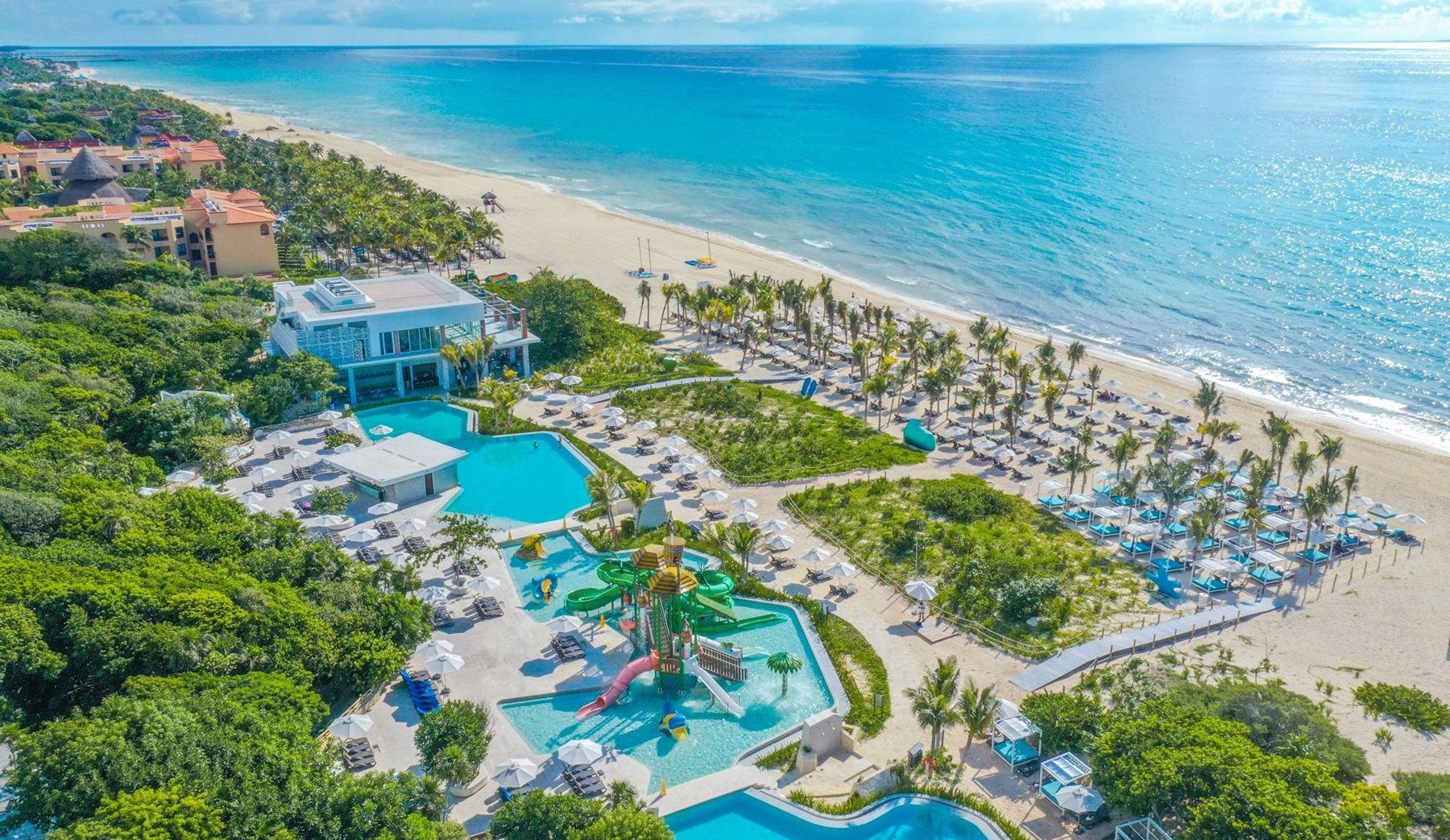 Vue aérienne, Sandos Playacar, Riviera Maya