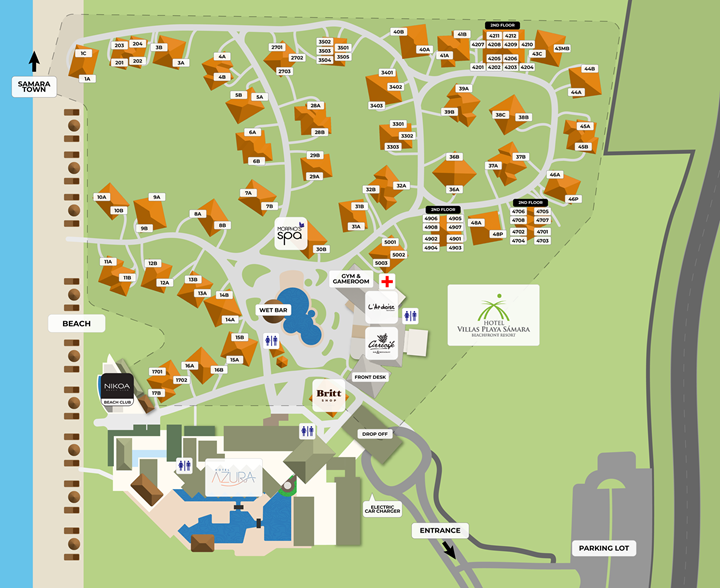 Hotel Villas Playa Samara - Hotel plan