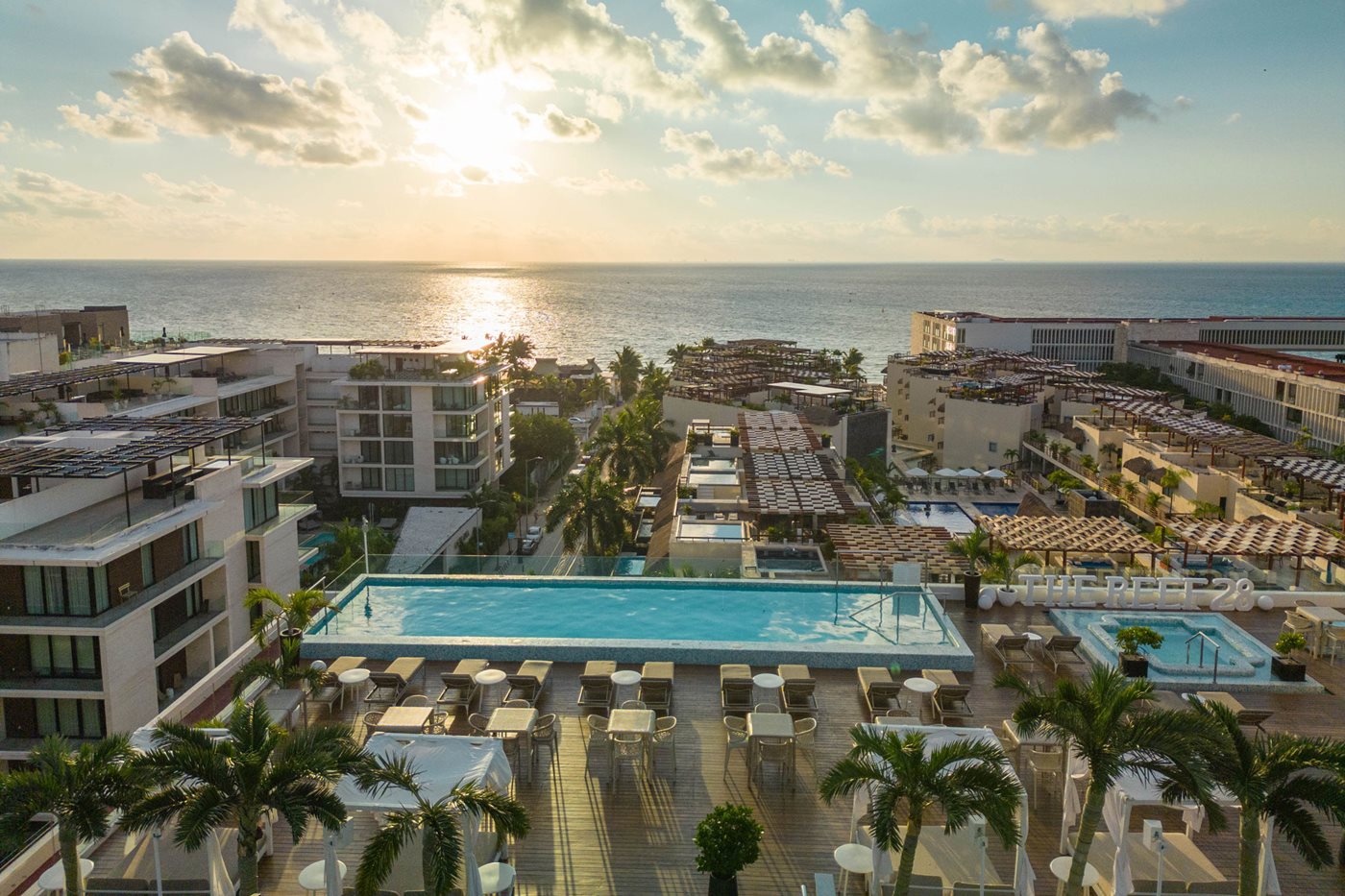 Vue de la terrasse, The Reef 28, Riviera Maya