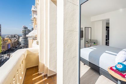 Chambre Innside vue sur Gran Via, Innside Madrid Gran Via
