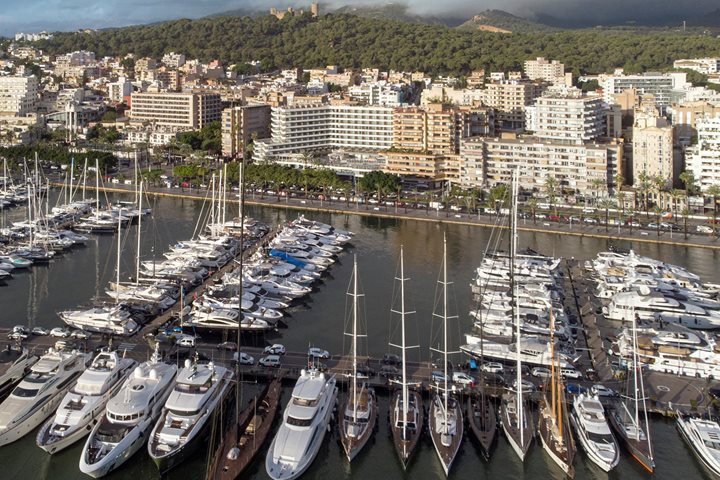 Vue aérienne, Meliá Palma Marina, Majorque