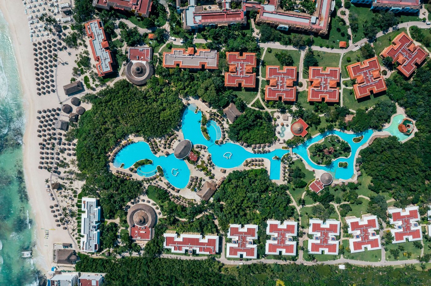 vue aérienne, Iberostar Waves Paraiso del Mar, Riviera Maya