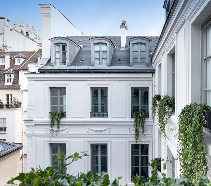 Façade de l'hôtel, Maison Colbert Melia Collection, Paris