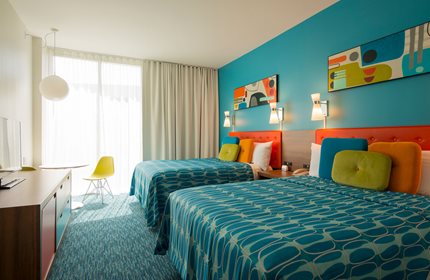 Room 2 Queen Beds, Universal's Cabana Bay Beach Resort