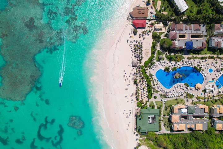 Vue aérienne, Ocean Blue & Sand, Punta Cana