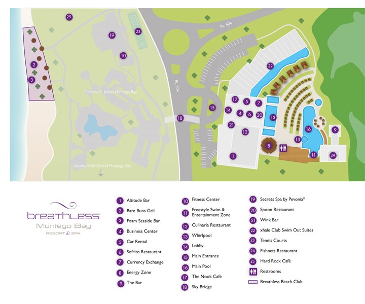 Breathless Montego Bay Resort & Spa - Hotel plan