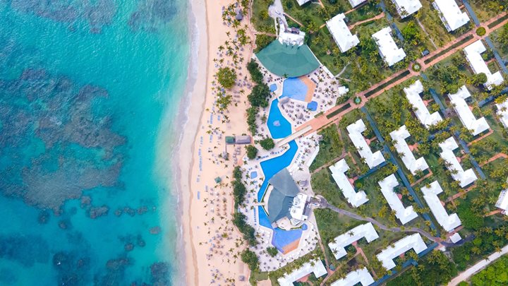 Vue aérienne, Grand Sirenis Punta Cana Resort